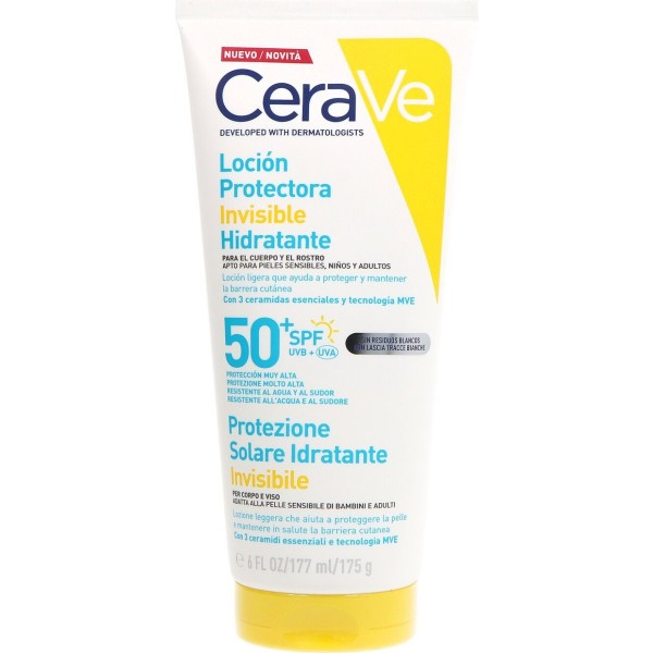 CeraVe Loción Hidratante Facial y Corporal SPF 50 177 ml